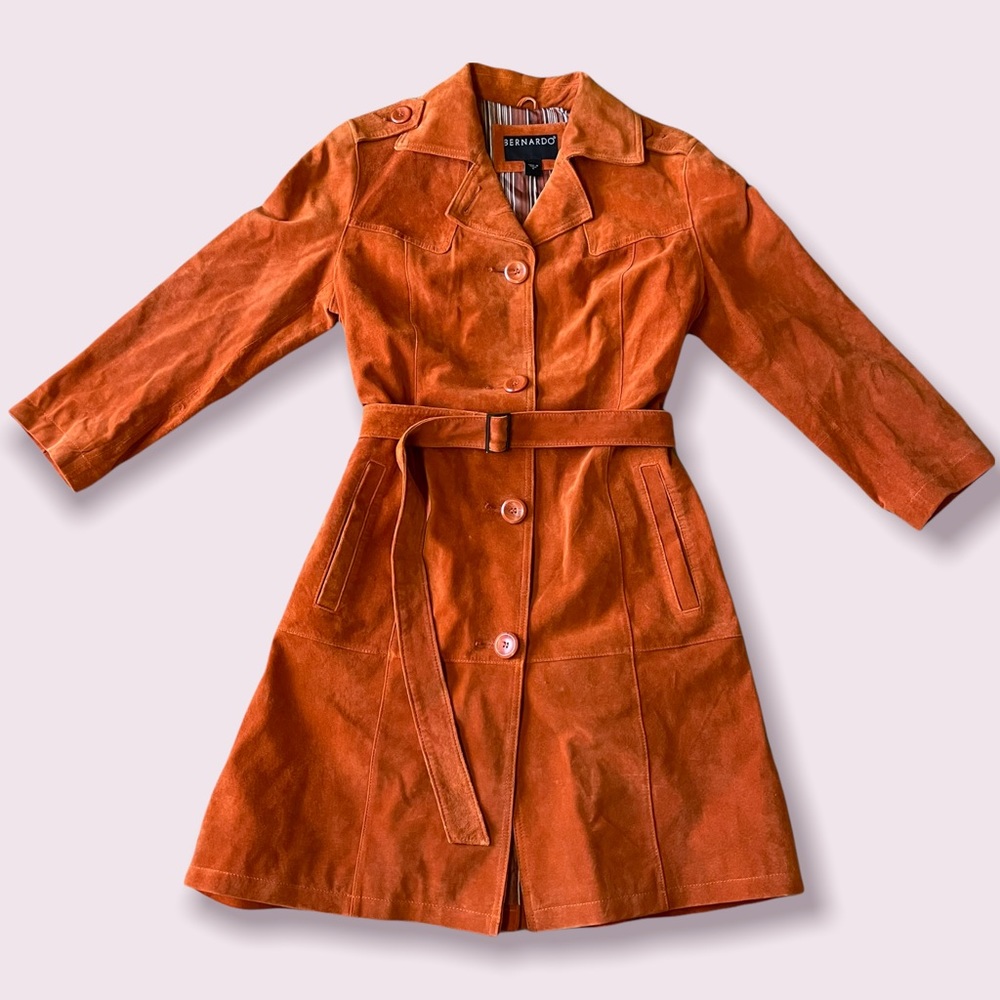 Bernardo Leather Trench Coat